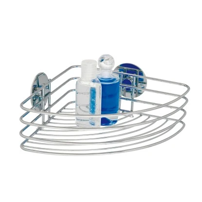 Wenko Eckablage Turbo-Loc Befestigen Ohne Bohren Chrom Glänzend Rund 4 Wenko Eckablage Turbo-Loc Befestigen Ohne Bohren Chrom Glänzend Rund – Bild 2