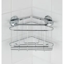 Wenko Eckregal Turbo-Loc Edelstahl Ohne Bohren -Wenko 655208 1068 picture 4