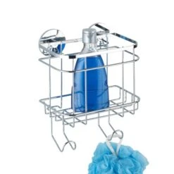 Wenko Turbo-Loc Wandkorb Mit Haken Edelstahl Glänzend -Wenko 655211 1068 picture 3