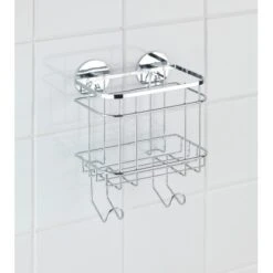 Wenko Turbo-Loc Wandkorb Mit Haken Edelstahl Glänzend -Wenko 655211 1068 picture 5