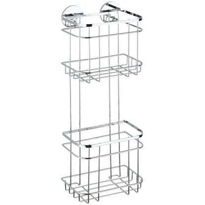 Wenko Turbo-Loc Wandregal 2 Etagen Edelstahl Glänzend 3 Wenko Turbo-Loc Wandregal 2 Etagen Edelstahl Glänzend