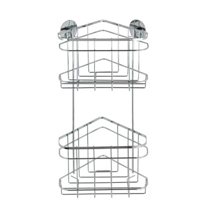 Wenko Turbo-Loc Eckregal 2 Etagen Edelstahl Glänzend 3 Wenko Turbo-Loc Eckregal 2 Etagen Edelstahl Glänzend
