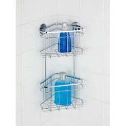 Wenko Turbo-Loc Eckregal 2 Etagen Edelstahl Glänzend 11 Wenko Turbo-Loc Eckregal 2 Etagen Edelstahl Glänzend -Wenko 655230 1068 picture 6