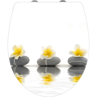 Wenko WC-Sitz Stones With Flowers Duroplast Acryl 3 Wenko WC-Sitz Stones With Flowers Duroplast Acryl
