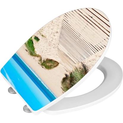 Wenko WC-Sitz Düne Duroplast Mit Absenkautomatik 4 Wenko WC-Sitz Düne Duroplast Mit Absenkautomatik – Bild 2