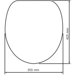 Wenko WC-Sitz Eiche MDF Grau FSC® -Wenko 6553549 1068 22014100 3