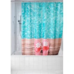 Wenko Duschvorhang Hawaii 180 Cm X 200 Cm 11 Wenko Duschvorhang Hawaii 180 Cm X 200 Cm -Wenko 655453 1068 picture 4
