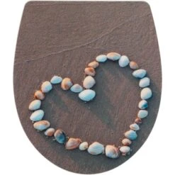 Wenko WC-Sitz Shell Heart Duroplast Acryl