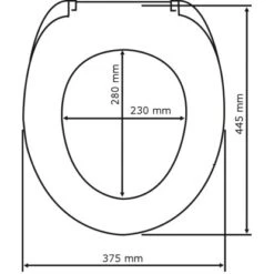 Wenko Premium WC-Sitz Absenkautomatik Cento Weiß -Wenko 679334 1068 6