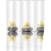 Wenko Duschvorhang Stones With Flower 200 Cm X 180 Cm -Wenko 679348 1068 1