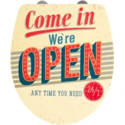 Wenko WC-Sitz Duroplast Mit Absenkautomatik Vintage Open