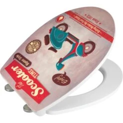 Wenko WC-Sitz Duroplast Mit Absenkautomatik Vintage Scooter -Wenko 6795363 1068 23169100 2