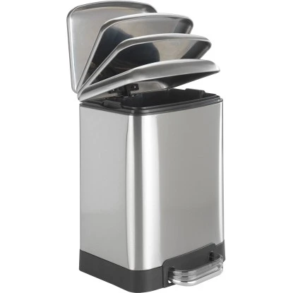 Wenko Treteimer Studio Easy-Close Matt Edelstahl 6 L 32 Cm X 23 Cm X 22,5 Cm 4 Wenko Treteimer Studio Easy-Close Matt Edelstahl 6 L 32 Cm X 23 Cm X 22,5 Cm – Bild 2