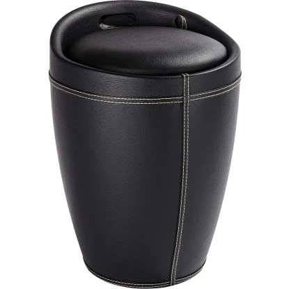 Wenko Hocker Candy Black Lederoptik 50,5 Cm X 36 Cm X 36 Cm 3 Wenko Hocker Candy Black Lederoptik 50,5 Cm X 36 Cm X 36 Cm