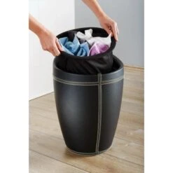 Wenko Hocker Candy Black Lederoptik 50,5 Cm X 36 Cm X 36 Cm 9 Wenko Hocker Candy Black Lederoptik 50,5 Cm X 36 Cm X 36 Cm -Wenko 679630 1068 4