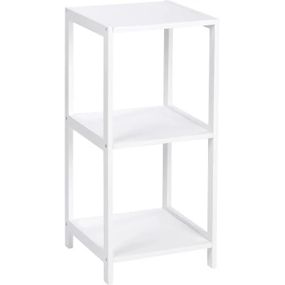 Wenko Regal Oslo Echtholz Weiß 3 Etagen 76 Cm X 36 Cm X 36 Cm 3 Wenko Regal Oslo Echtholz Weiß 3 Etagen 76 Cm X 36 Cm X 36 Cm