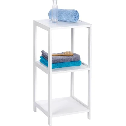 Wenko Regal Oslo Echtholz Weiß 3 Etagen 76 Cm X 36 Cm X 36 Cm 4 Wenko Regal Oslo Echtholz Weiß 3 Etagen 76 Cm X 36 Cm X 36 Cm – Bild 2