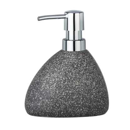 Wenko Seifenspender Pion Grau 0,36 L Keramik 11,5 X 14.5 X 9 Cm 5 Wenko Seifenspender Pion Grau 0,36 L Keramik 11,5 X 14.5 X 9 Cm – Bild 3