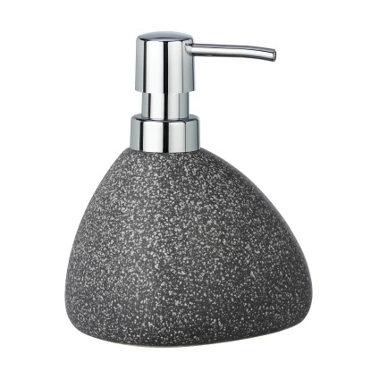 Wenko Seifenspender Pion Grau 0,36 L Keramik 11,5 X 14.5 X 9 Cm 6 Wenko Seifenspender Pion Grau 0,36 L Keramik 11,5 X 14.5 X 9 Cm – Bild 4