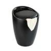 Wenko Hocker Candy Black Matt Mit Wäschesack Kunststoff (ABS) 36 X 50.5 X 36 Cm 2 Wenko Hocker Candy Black Matt Mit Wäschesack Kunststoff (ABS) 36 X 50.5 X 36 Cm -Wenko 69626 sb freisteller de 01