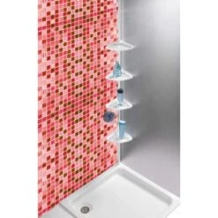 Wenko Teleskop-Regal Opal Stahl Weiß Lackiertes Metall 19,5 X 85-250 X 26 Cm -Wenko 69712953 sb ambiente de 04