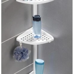 Wenko Teleskop-Regal Opal Stahl Weiß Lackiertes Metall 19,5 X 85-250 X 26 Cm -Wenko 69712953 sb ambiente de 05