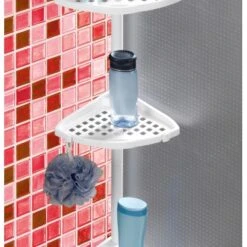 Wenko Teleskop-Regal Opal Stahl Weiß Lackiertes Metall 19,5 X 85-250 X 26 Cm -Wenko 69712953 sb ambiente de 08