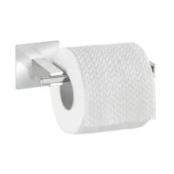 Wenko Turbo-Loc Edelstahl Toilettenpapierhalter Ohne Deckel Quadro16.5 X 6.5 X -Wenko 70967 sb freisteller de 01