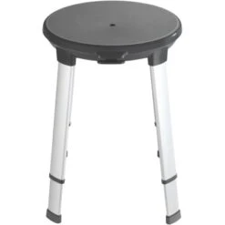 Wenko Duschhocker Secura Premium Anthrazit Rund Drehbar -Wenko 73500 sb freisteller de 06