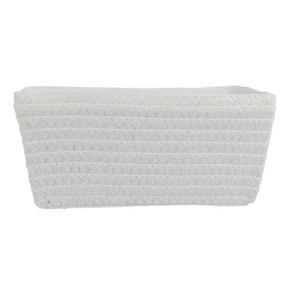 Wenko Aufbewahrungskorb Chromo Weiß4,68 L Polypropylen 28 X 12 X 19.5 Cm Weiß 4 Wenko Aufbewahrungskorb Chromo Weiß4,68 L Polypropylen 28 X 12 X 19.5 Cm Weiß – Bild 2