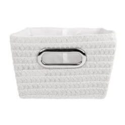 Wenko Aufbewahrungskorb Chromo Weiß4,68 L Polypropylen 28 X 12 X 19.5 Cm Weiß 7 Wenko Aufbewahrungskorb Chromo Weiß4,68 L Polypropylen 28 X 12 X 19.5 Cm Weiß -Wenko 73657 sb freisteller de 03