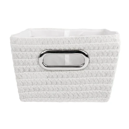 Wenko Aufbewahrungskorb Chromo Weiß4,68 L Polypropylen 28 X 12 X 19.5 Cm Weiß 5 Wenko Aufbewahrungskorb Chromo Weiß4,68 L Polypropylen 28 X 12 X 19.5 Cm Weiß – Bild 3