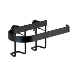 Wenko Toilettenpapierhalter Classic Plus Black Stahl 15 X 7,5 X 10 Cm Schwarz -Wenko 74897 sb freisteller de 02