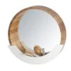Wenko Wandspiegel Finja Mit Ablage Bambus 39 X 38 X 9.5 Cm Braun -Wenko 74910 sb freisteller de 02