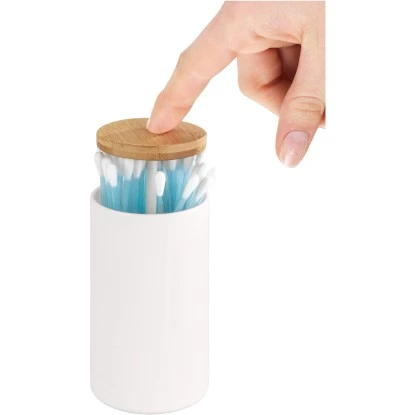 Wenko Wattestäbchenhalter Laresa Weiß 4 Wenko Wattestäbchenhalter Laresa Weiß – Bild 2