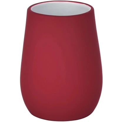 Wenko Zahnputzbecher Sydney Keramik Rot 3 Wenko Zahnputzbecher Sydney Keramik Rot