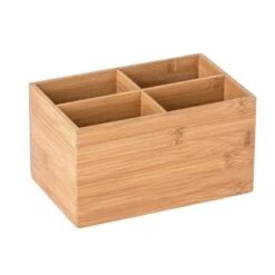 Wenko Bambus Box Terra 4 Fächer 2.95 L Bambus 22 X 12 X 14 Cm Braun -Wenko 82625 sb freisteller de 06