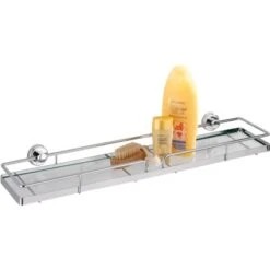 Wenko Glasablage Sion Power-Loc Befestigen Ohne Bohren