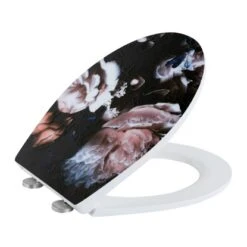 Wenko WC-Sitz Peony Duroplast Embossed -Wenko 89761 sb freisteller de 03