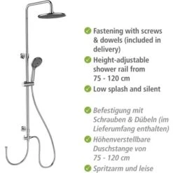 Wenko Duschsystem Watersaving Chrom 17 Wenko Duschsystem Watersaving Chrom -Wenko 903225 1068 04