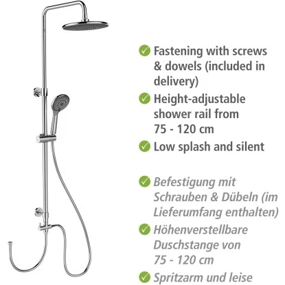 Wenko Duschsystem Watersaving Chrom 6 Wenko Duschsystem Watersaving Chrom – Bild 4