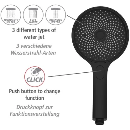 Wenko Duschsystem Softwater Schwarz 9 Wenko Duschsystem Softwater Schwarz – Bild 7