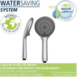 Wenko Brauseset Watersaving Chrom -Wenko 903251 1068 05