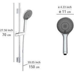 Wenko Brauseset Watersaving Chrom -Wenko 903251 1068 09