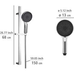 Wenko Brauseset Softwater Chrom -Wenko 903252 1068 10
