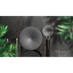 Wenko Duschkopf Ultimate Shower Schwarz/Grau Ø 13 Cm -Wenko 903405 1068 18