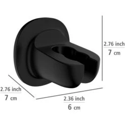 Wenko Duschkopfhalter Libertà Schwarz Befestigen Ohne Bohren 11 Wenko Duschkopfhalter Libertà Schwarz Befestigen Ohne Bohren -Wenko 903762 1068 04