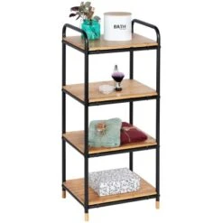 Wenko Regal Loft Bambus Braun Mit 4 Etagen -Wenko 918187 1068 2 781