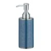 Wenko Seifenspender Nuria Silber/Blau0,3 L Keramik 8 X 19 X 6,5 Cm -Wenko 91894 sb freisteller de 01