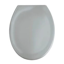 Wenko Premium WC-Sitz Ottana Duroplast/Edelstahl Grau